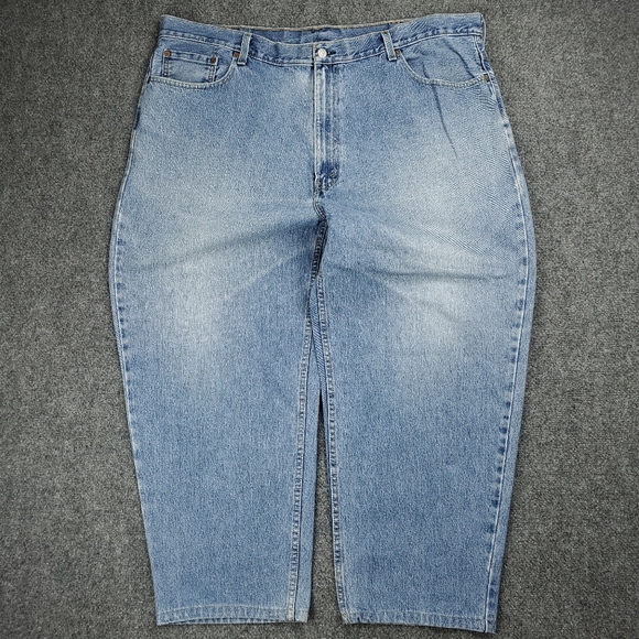 Levis 560 Loose Comfort Fit Jeans Mens 46x29 Light Wash Blue Relaxed Tapered Y2K - Picture 1 of 13